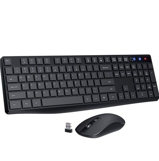 Keyboard and Mouse Combo,Power Saving Slim Fast 2.4GHz Wireless...New in Box!!