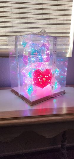 LED Crystal Glowing Galaxy Gem Artist Teddy Bear For Mothers Day, Graduation, Anniversary Gift
