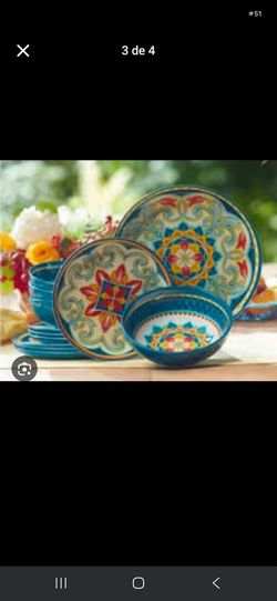 VAJILLA DE MELAMINA 12PCS