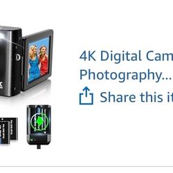 Digital Camera For Photography 