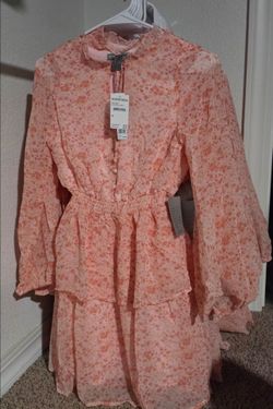Love X Design Floral Long Sleeve Mini Dress New