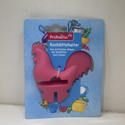 Rubber German Rooster Spoon Holder 