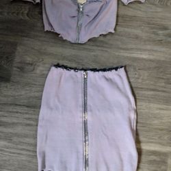 Purple 2 Piece Top and Skirt *SUPER CUTE*