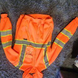 High Viz Hoodie Large