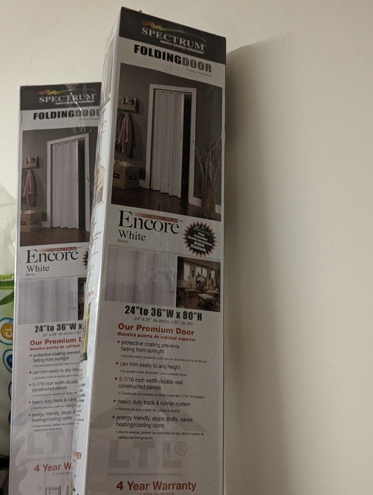 Spectrum Accordion Doors, Sliding Doors White