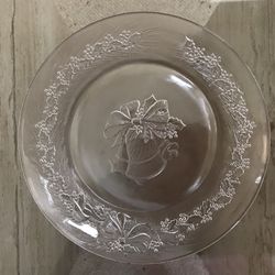 Duralex Christmas Bells Glass Desert Salad Plates Set Of 9