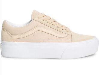Tan hot sale vans womens