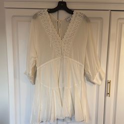 White Beach Cover Up Dress