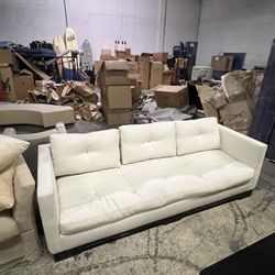 Vintage Armani Casa Off White Sofa 