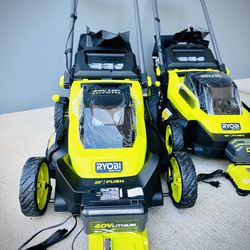 Brand new Ryobi 40V HP Brushless 20 in. Cordless Battery Walk Behind Push Mower with 6.0 Ah Battery and Charger 