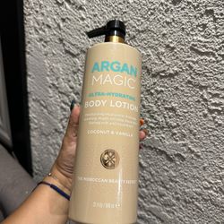ARGAN MAGIC COCONUT VANILLA BODY LOTION 32 OZ with HYALURONIC ACID arganmagic - NEW 25$ 