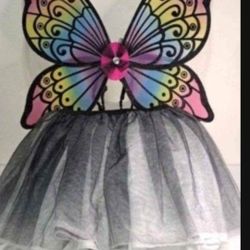 Butterfly Wings & Skirt  24" wide, Elastic waist 