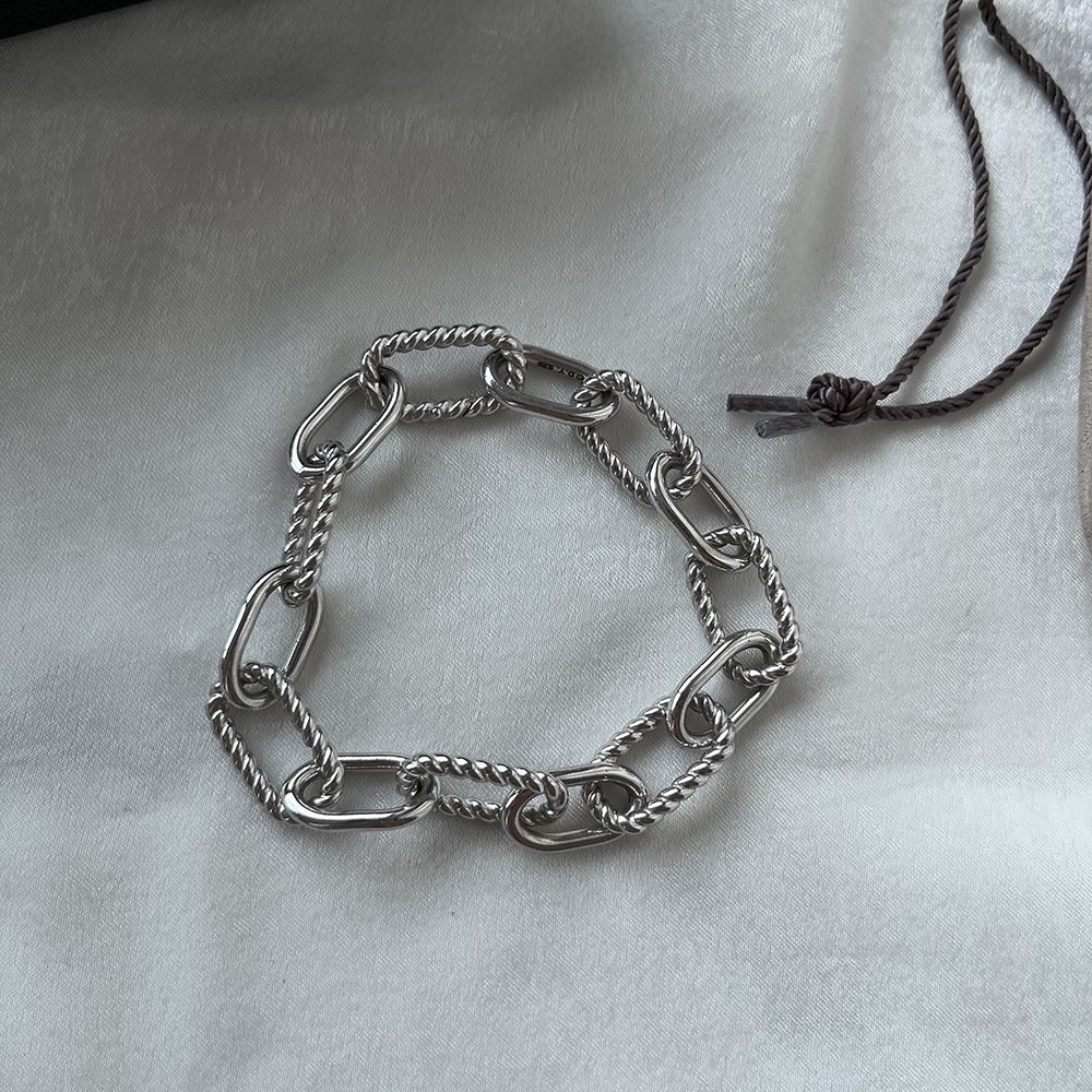 Dy Madison Sterling Silver Link Bracelet