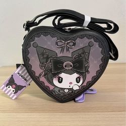 Loungefly Sanrio Kuromi Lolita Ombre Heart Crossbody Bag NWT