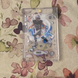 This Is A Brock Bowers 2025 Topps Clear Card.