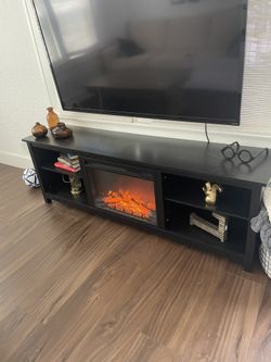Media Console And Tv Stand With Fireplace