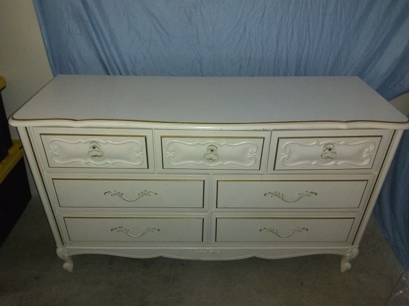 Lea French Provincial Dresser with Side Table $900