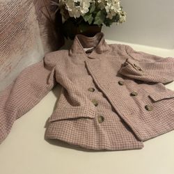 Weekend Max Mara Pink & Cream Women’s Blazer , Size  2P