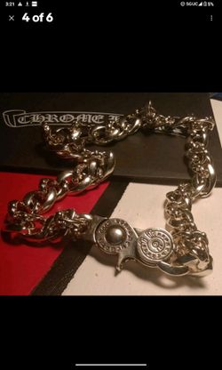 CHROME HEARTS Heavy Duty Wallet Chain Cuban Link 1' Lobster Clasp 20'L  2000 Biker Punk