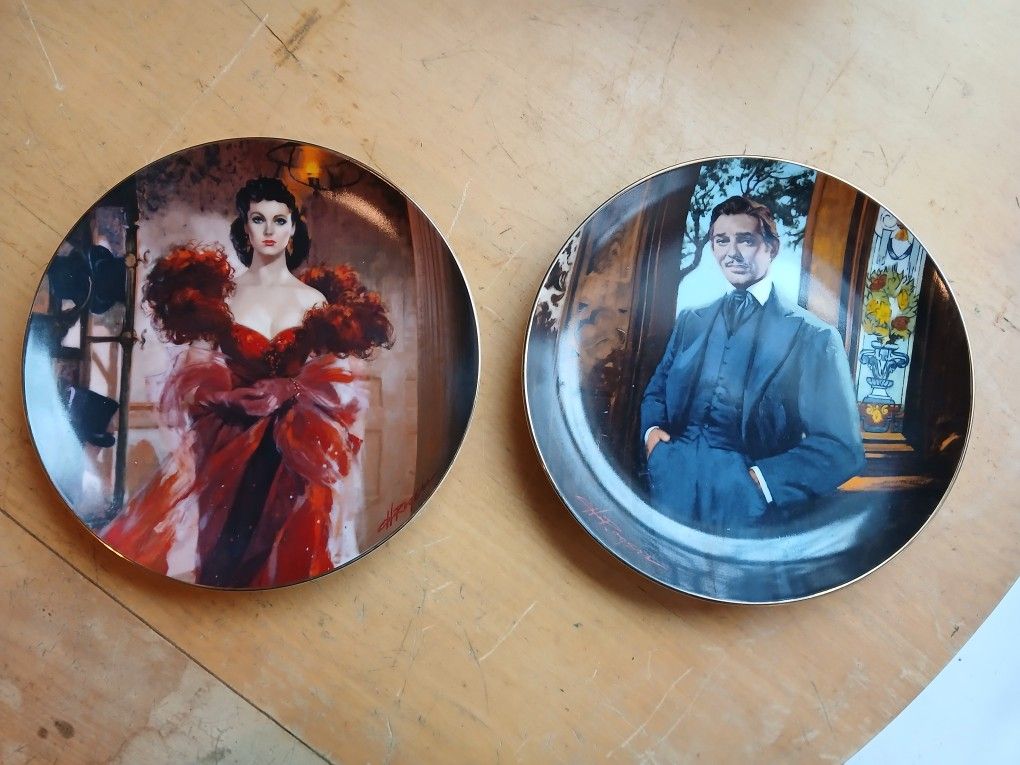 Gone With The Wind Plates Set