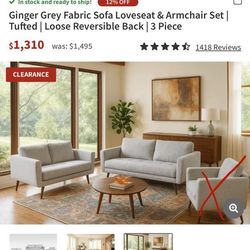 Sofa and Love Seat Set
