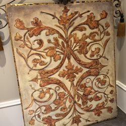 Italian Ornamental Hand Painted Scroll