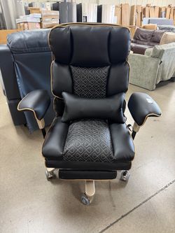 Big and Tall Office Chair , Heavy Duty Executive Office Chair with Adjustable Lumbar