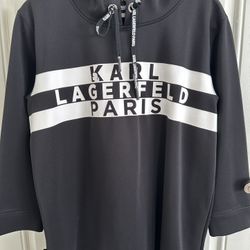 NEW Karl Lagerfeld Hoodie- Black Size M
