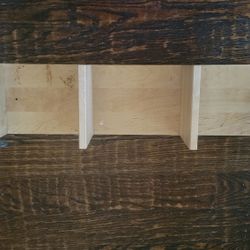 SMALL 2- TIER WOODEN BOOKSHELF
