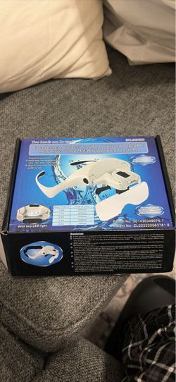LED Lighted Head Mount Magnifier Headset - 5 Lenses - Brand New