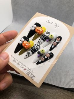Size L custom made press on nails