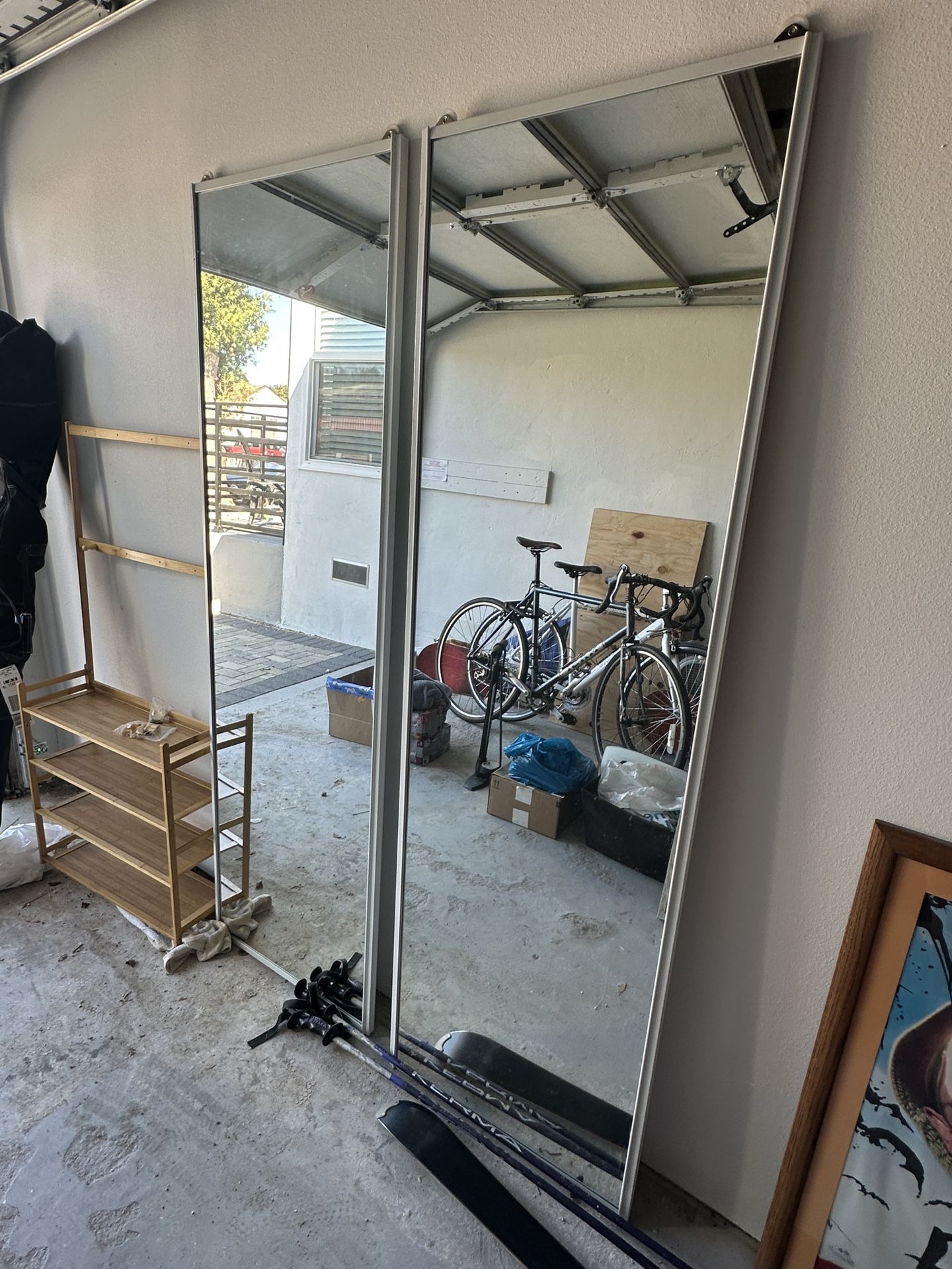 2 Panel Sliding Mirror Closet Doors (fits opening up to 48 inches)