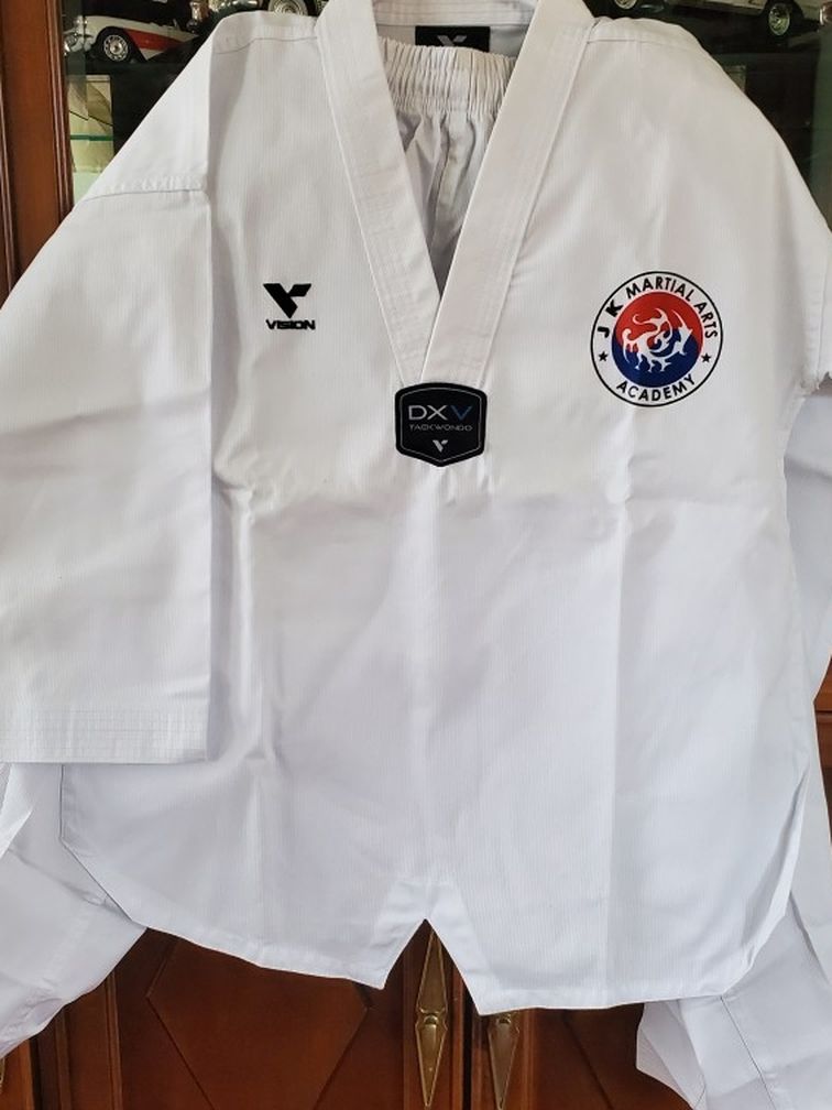 J K Martial Arts Academy taekwondo uniform