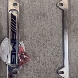 Mercedes Benz AMG Logo Chrome Frame, Stainless Steel