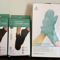 NatraCold Hot/Cold Gel Relief Socks And Mitts