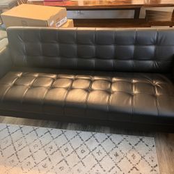 Black Leather Couch