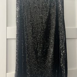 Medium Black Sequin Skirt NWOT