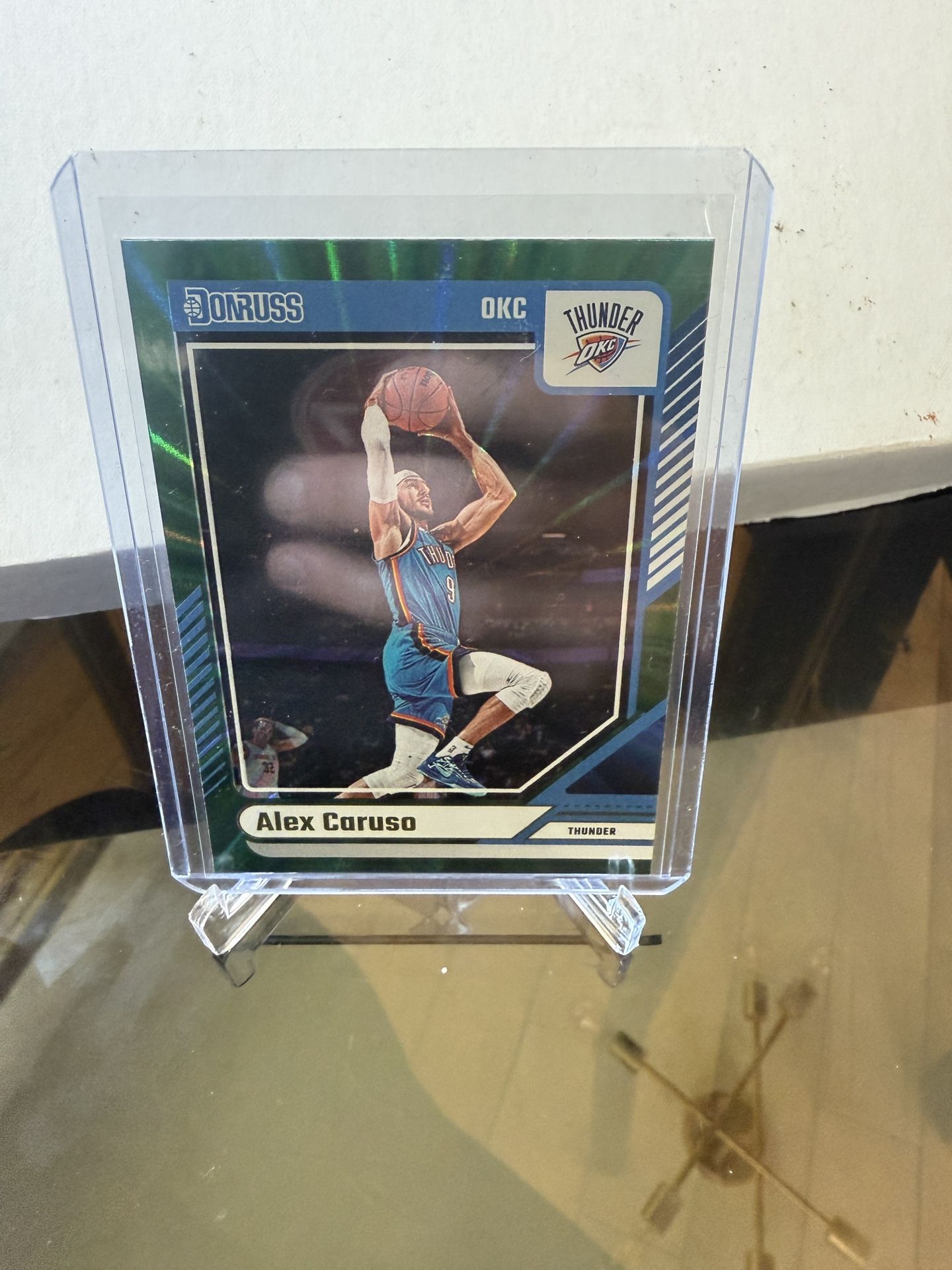 Alex Caruso green holo card