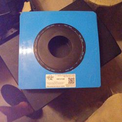 Quickflash #P-400 No Caulking Utility Pipe Flashing Panel Fits All 4" Solid Pipes And 5" Single Wall Sheet Metal Duct