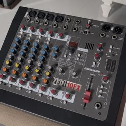  Allen & Heath ZED-10FX 10-channel Mixer with USB Audio Interface