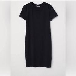 Medium: H&M Black Jersey dress