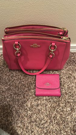 coach Cross Bag  With Wallet 