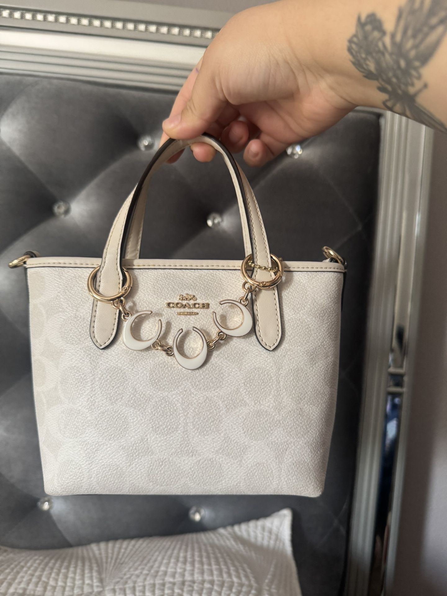Coach mini tote bag