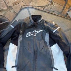 Alpine Star Faster Airflow Leather Jacket 