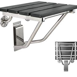 6355: Folding Shower Seat and Bench Wall Mounted, Shower Chair Foldable, Shower Stool Collapsible for Inside Shower Bathroom Bathtub Small Space, 350l