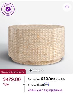 Round Mosaic Coffee Table