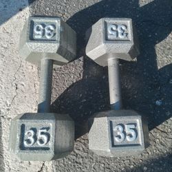 35 Pounds Dumbbells