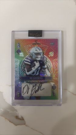 DJ Giddens Wild Card Stacked Deck Auto Trading Card