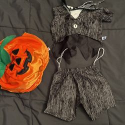 Build - A - Bear Jack Skellington Costume Outfit Pumpkin Outfit 