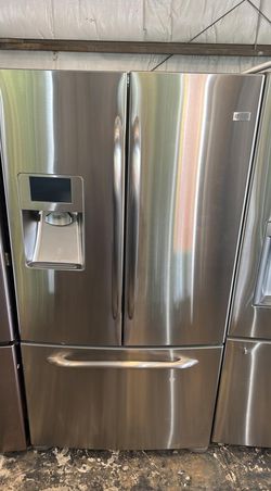 GE 3-Door Stainless Steel Refrigerator
